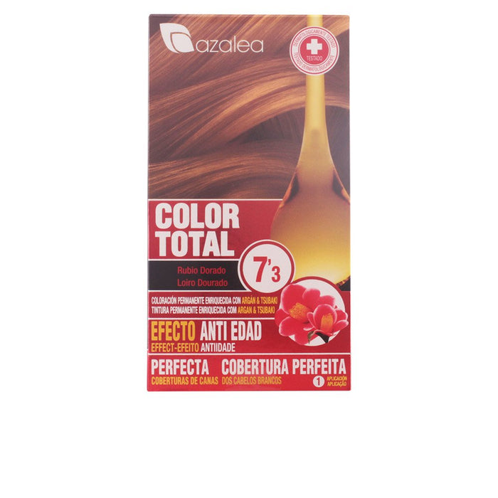 Tinte Permanente en Crema Color Total - Azalea: 7,3 - Rubio Dorado - 14