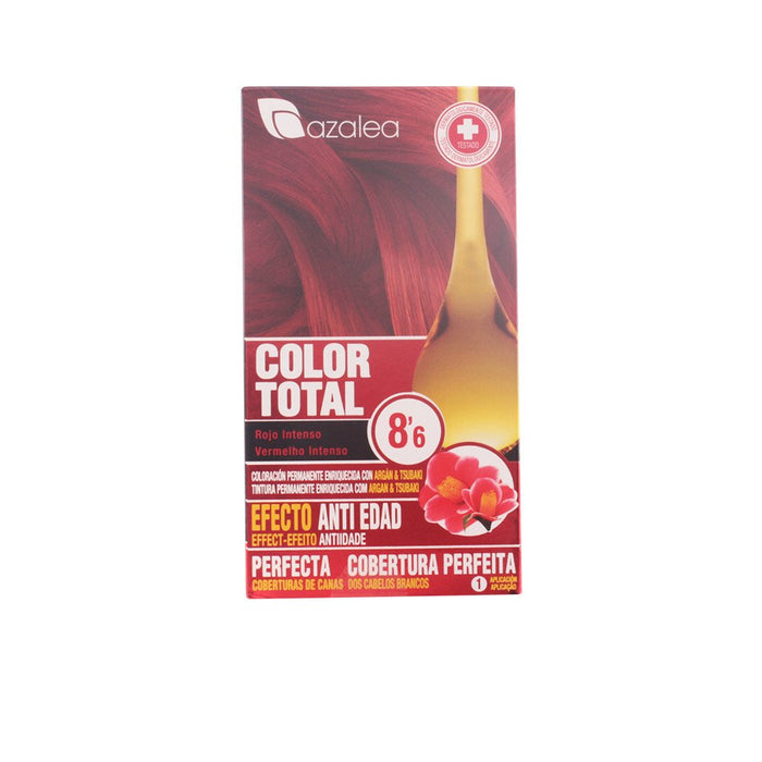Tinte Permanente en Crema Color Total - Azalea: 8,6 - Rojo Intenso - 6