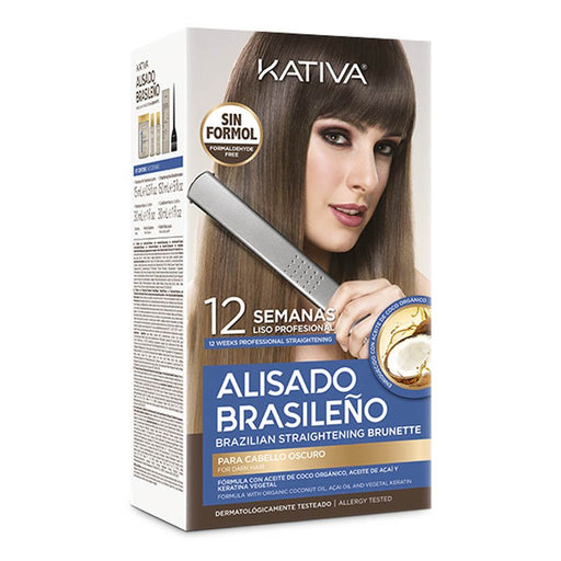Kit Alisado Brasileño para Cabello Oscuro - Kativa - 1