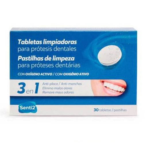 Tabletas Limpiadoras para Prótesis Dentales - 30 Uds - Senti2 - Senti-2 - 1
