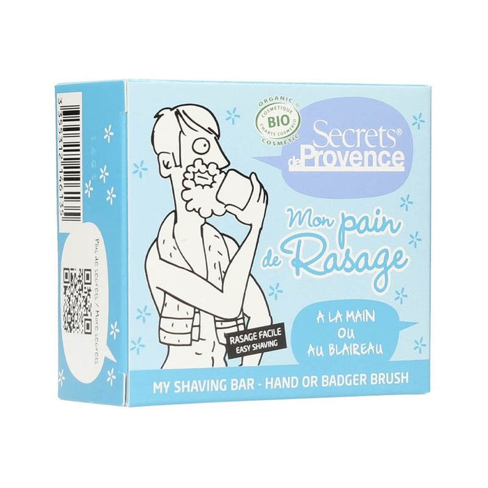 Champú Sólido Orgánico para Afeitado Hombres - Mon Pain de Rasage - Azul - Secrets de Provence - 1
