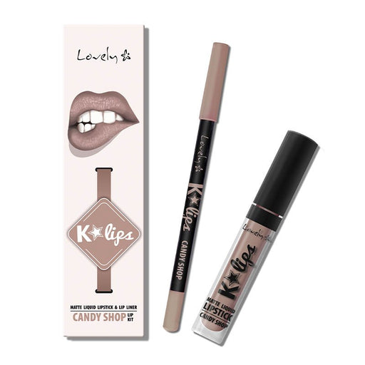Perfilador de Labios + Labial Líquido K-lips - Lovely: set K Lips 6 - 1