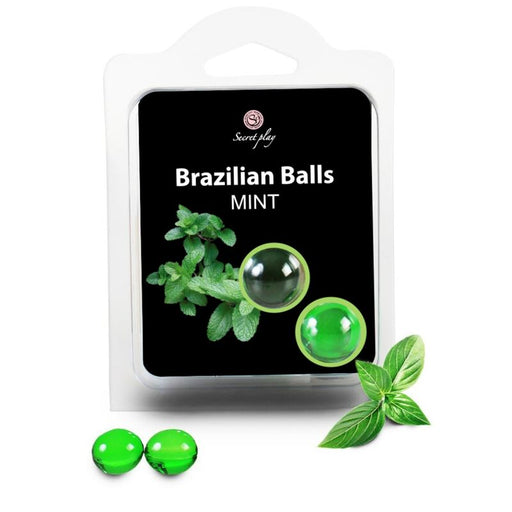 Set 2 Bolas Lubricantes Brazilian Balls Menta - Secretplay Cosmetic - Secret Play - 1