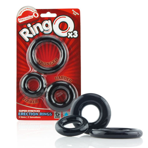 Set 3 Anillos Ring O Negro - Screaming O - 1