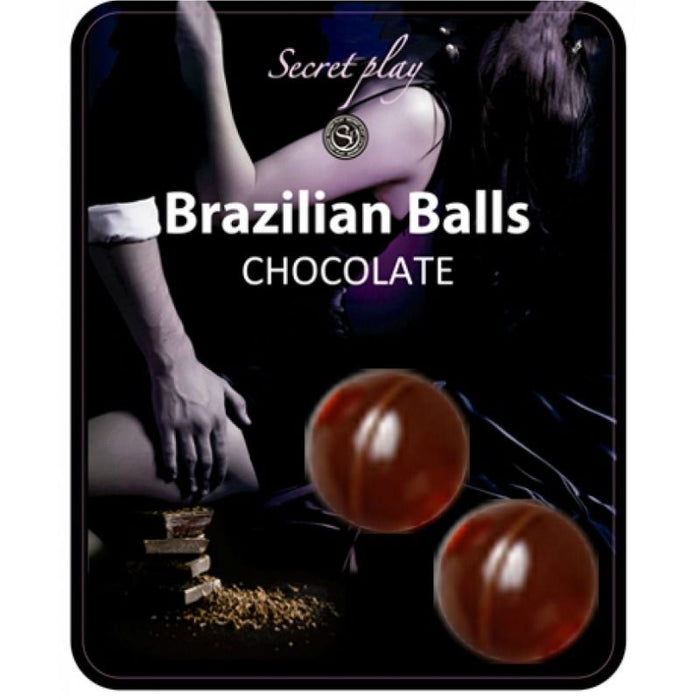 Set 2 Bolas Lubricantes Brazilian Balls Chocolate - Secretplay Cosmetic - Secret Play - 1