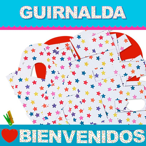 Guirnalda Bienvenidos (cartulina 220gr) - Inedit - 1