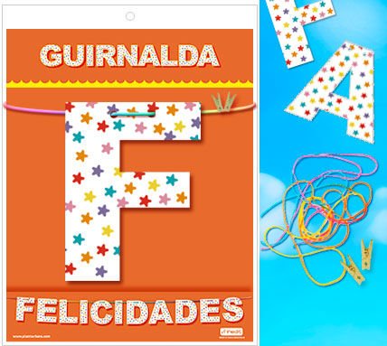 Guirnalda Felicidades (cartulina 220gr) - Inedit - 2
