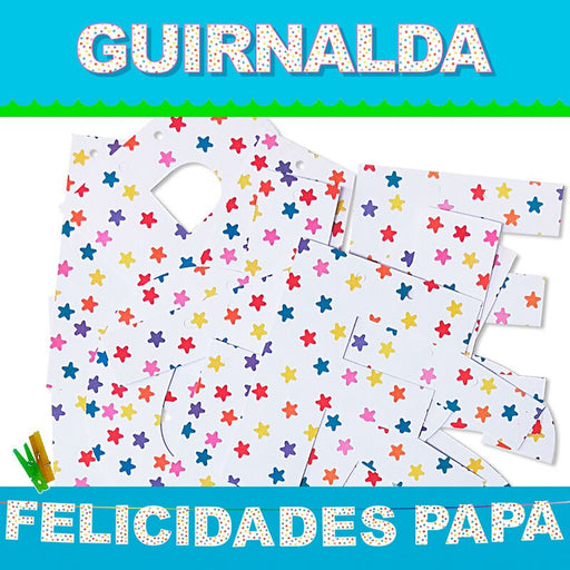 Guirnalda Felicidades Papa (cartulina 220gr) - Inedit - 1
