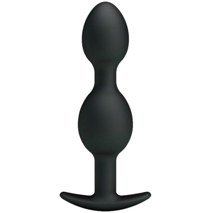 Plug Bolas Anales Silicona 12.5 cm Negro - Pretty Bottom - 2