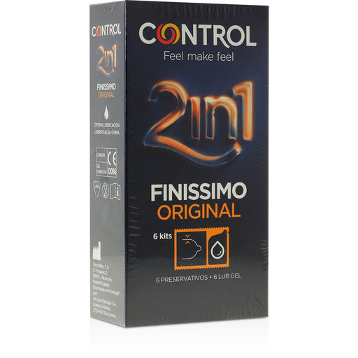 Preservativos Duo Finisimo + Lubricante 6 Uds - Control - 1