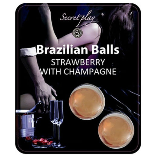 Set 2 Bolas Lubricantes Brazilian Balls Fresas & Cava - Secretplay Cosmetic - Secret Play - 1