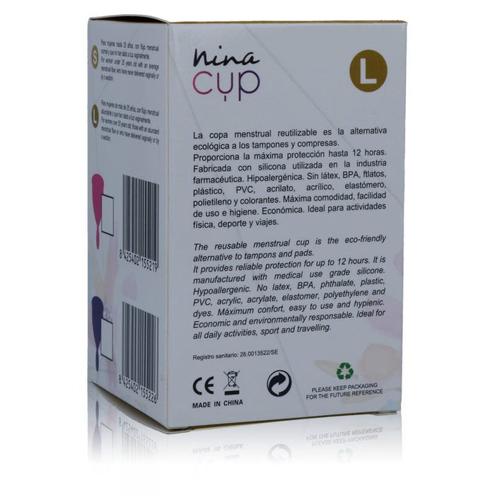 Nina Cup Copa Menstrual Talla L Rosa - Nina Kikí - 5