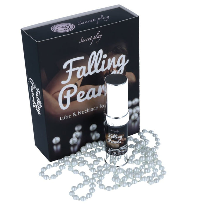 Lubricante Silicona + Collar para Masaje - Falling Pearls - Secretplay Cosmetic - Secret Play - 1