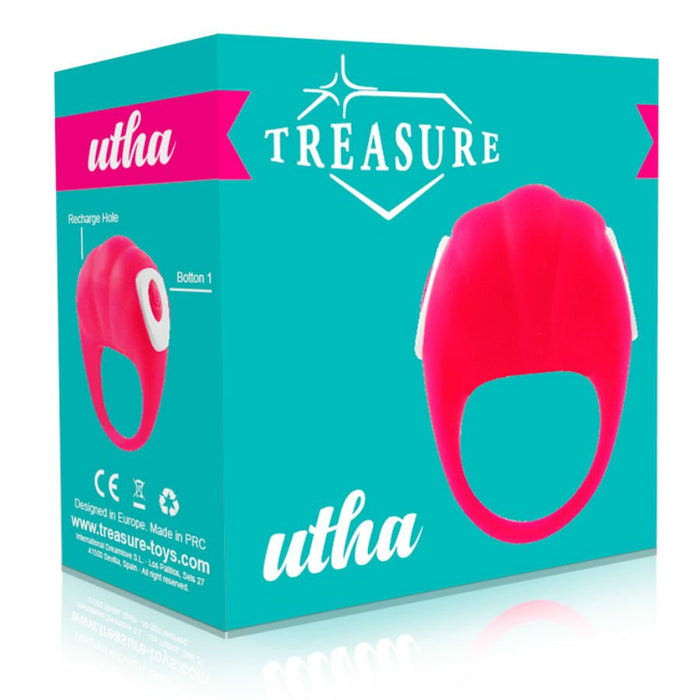 Estimulador Utha Silicone Anillo Rosa - Treasure - 1