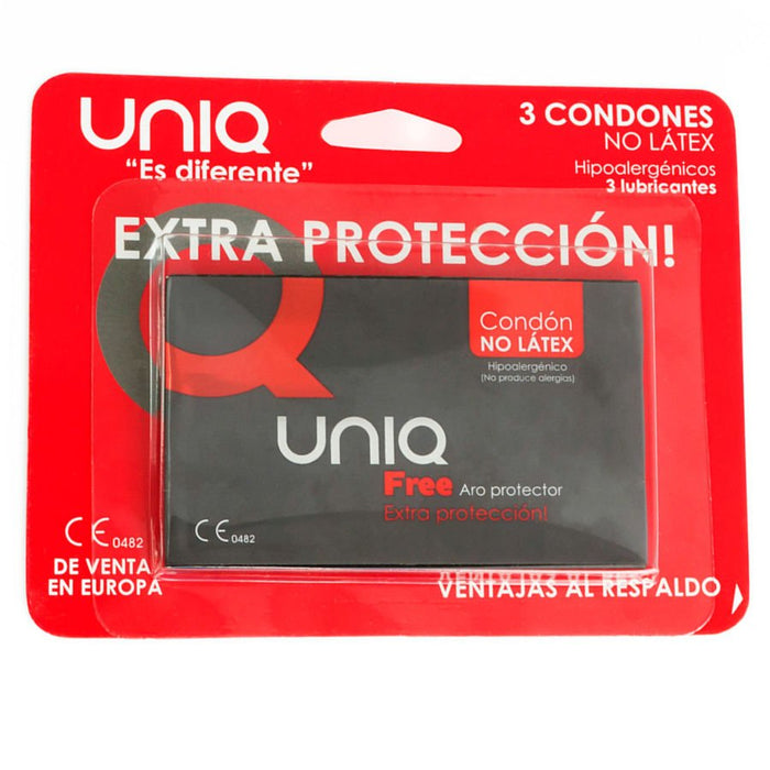 Preservativos Especiales Aro Protector - Mega Sensibles - 3 Unidades - Ue - Uniq - 3