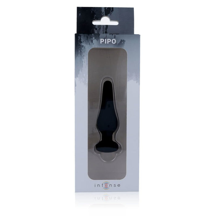Anal Plug Pipo S Silicone Negro 9.8 cm - Anal Toys - Intense - 2