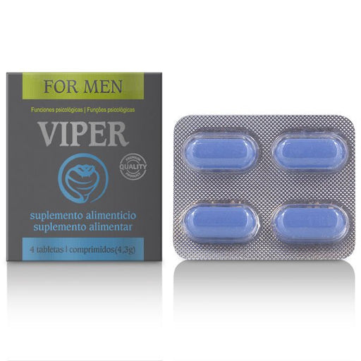 Viper Potenciador Masculino 4 Capsulas Es/pt - Pharma - Cobeco - 1