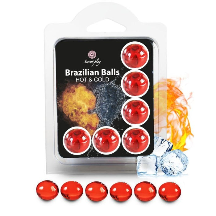 Set 6 Bolas Lubricantes Brazilian Balls Calor & Frío - Secretplay Cosmetic - Secret Play - 1