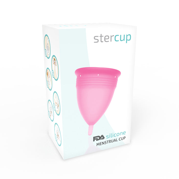 Copa Menstrual Silicona Talla S Rosa - Stercup - 3