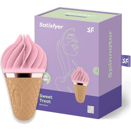 Satisfyer Sweet Treat Spinnator Marron & Rosa - Satisfyer - 2