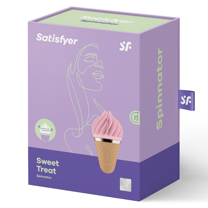 Satisfyer Sweet Treat Spinnator Marron & Rosa - Satisfyer - 3