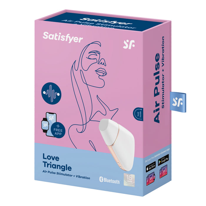 Satisfyer Love Triangle Estimulador y Vibrador - Blanco - Satisfyer - 4