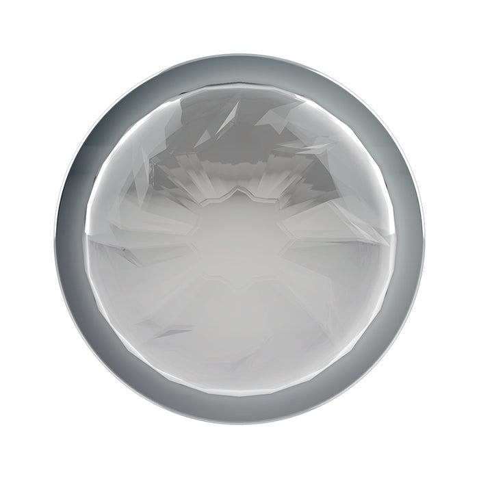 Plug Anal de Metal Talla L Cristal Clear 4 X 9cm - Coquette - 6