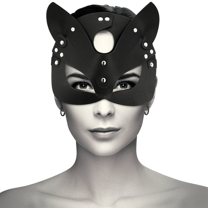 Mascara Cuero Vegano con Orejas de Gato - Coquette - 1