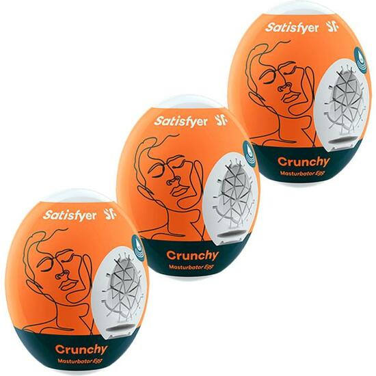 3 Huevos Masturbadores - Crunchy - Satisfyer - 2