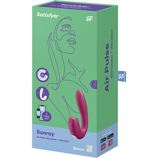 Sunray Estimulador y Vibrador App - Rojo - Satisfyer - 2