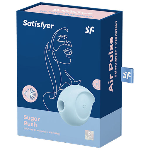 Sugar Rush Estimulador y Vibrador - Azul - Satisfyer - 2