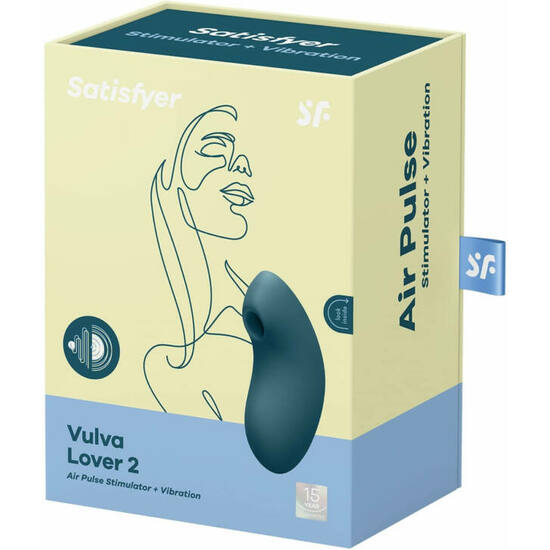 Vulva Lover 2 Estimulador y Vibrador - Azul - Satisfyer - 9