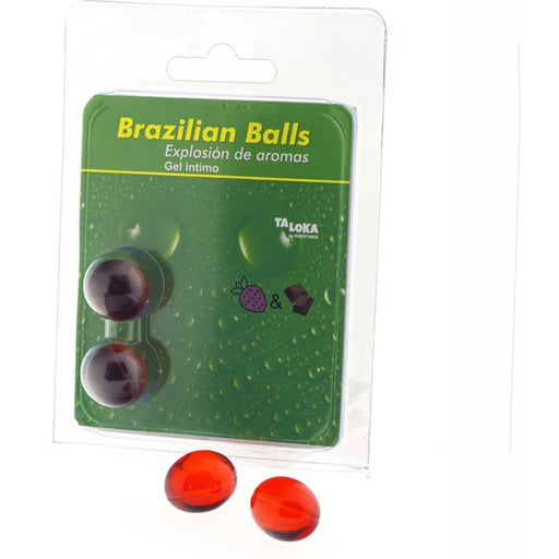 Brazilian Balls Gel íntimo Fresa & Chocolate 2 Bolas - Taloka - 1