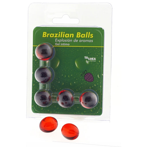 Brazilian Balls Gel íntimo Fresa 5 Bolas - Taloka - 1
