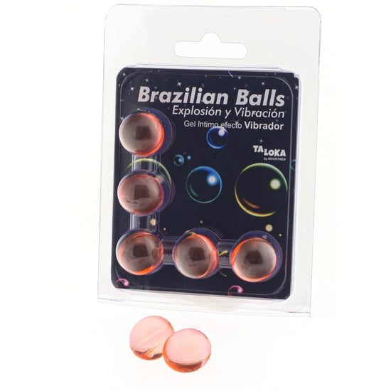 Brazilian Balls Gel Excitante Efecto Vibración 5 Bolas - Taloka - 1