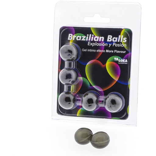 Brazilian Balls Gel Excitante Efecto More Flavour 5 Bolas - Taloka - 1