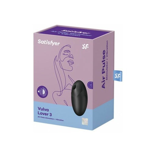 Vulva Lover 3 Estimulador y Vibrador - Negro - Satisfyer - 2