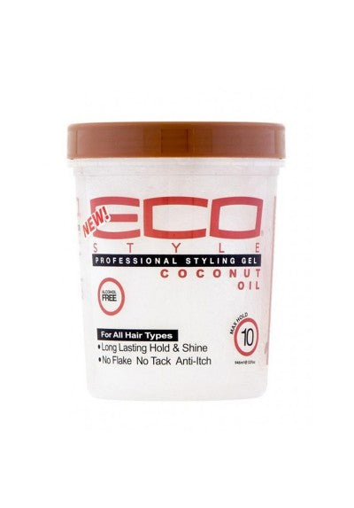 Gel Fijador Efecto Gomina - Aceite de Coco - Eco Styler: 946 ml - 2