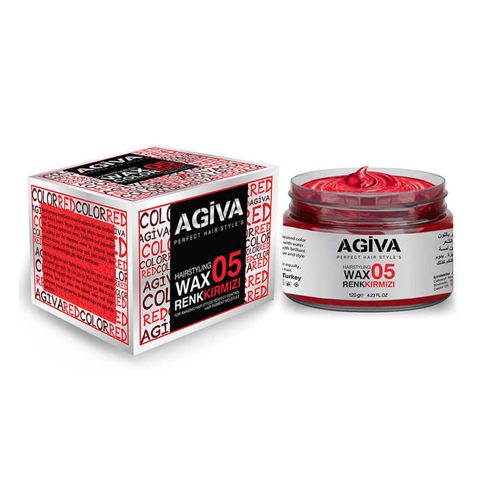Hairpigment Wax 05 Color Red 120g - Agiva - 1