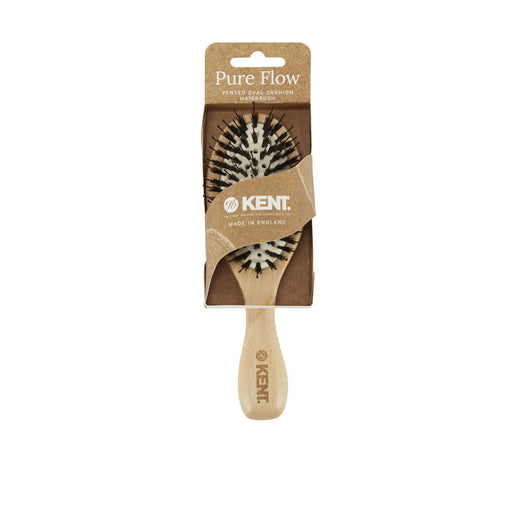 Pure Flow Vented Oval Cushion Hairbrush - Kent Brushes - 1