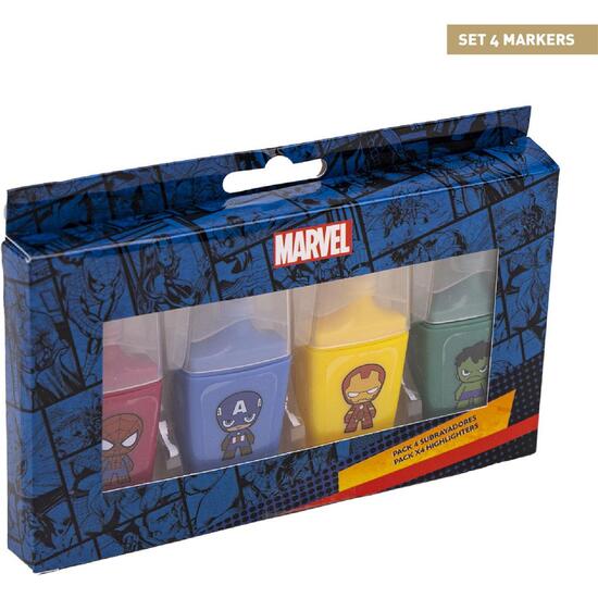 Subrayadores Pack X4 Avengers Multicolor - Cerdá - 1