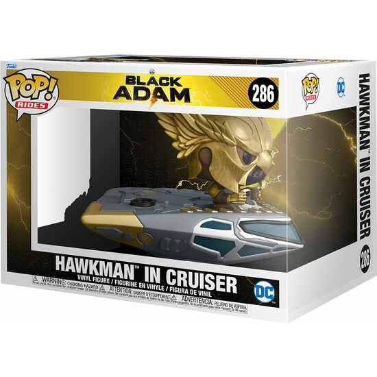 Figura Pop Dc Comics Black Adam Hawkman in Cruiser - Funko - 1
