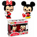 Set 2 Figuras Pop Disney Valentine Mickey & Minnie Exclusive - Funko - 1