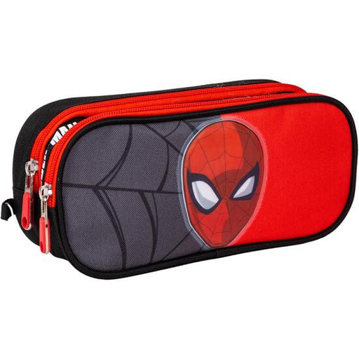 Estuche Portatodo 2 Compartimentos Spiderman Black - Cerdá - 1
