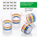 Set Cristalería 12 Piezas de Vasos de Vidrio, Decorados, 33 Cl - Benetton - 3