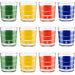 Set Cristalería 12 Piezas de Vasos de Vidrio, Decorados, 33 Cl - Benetton - 1