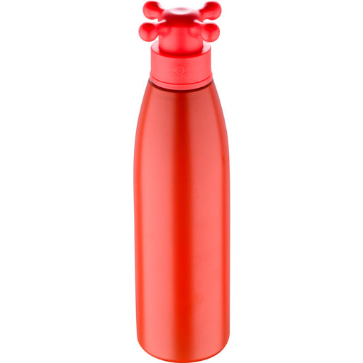 Botella de Agua de Pared única de 750ml en Acero Inoxidable Color Rojo Tapa de Grifo - Benetton - 2