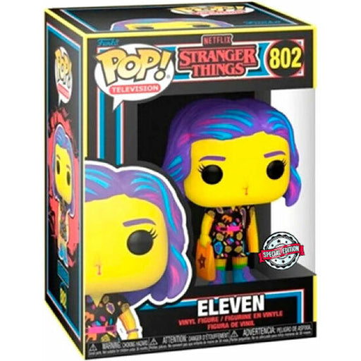 Figura Pop Stranger Things Eleven in Mall Outfit Black Light Exclusive - Funko - 1