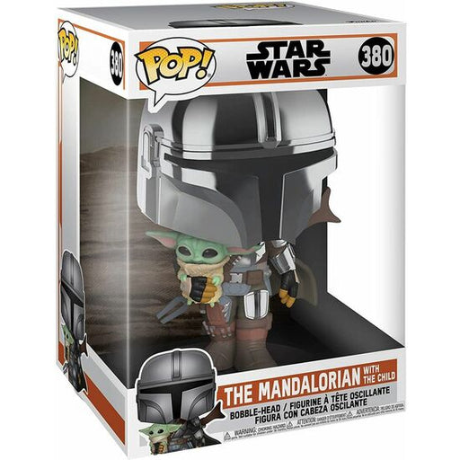Figura Pop Star Wars Mandalorian with Yoda Child 25cm - Funko - 2