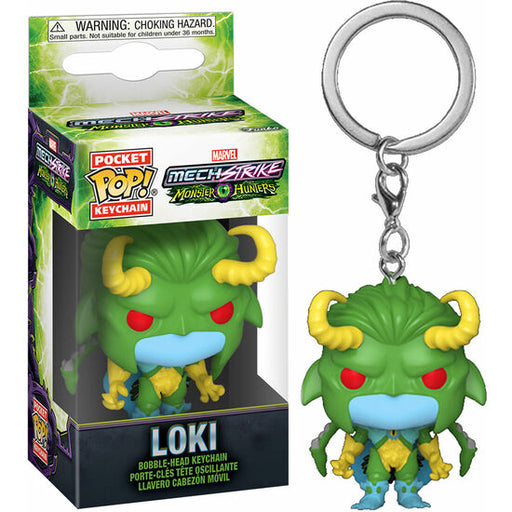 Llavero Pocket Pop Marvel Monster Hunters Loki - Funko - 1